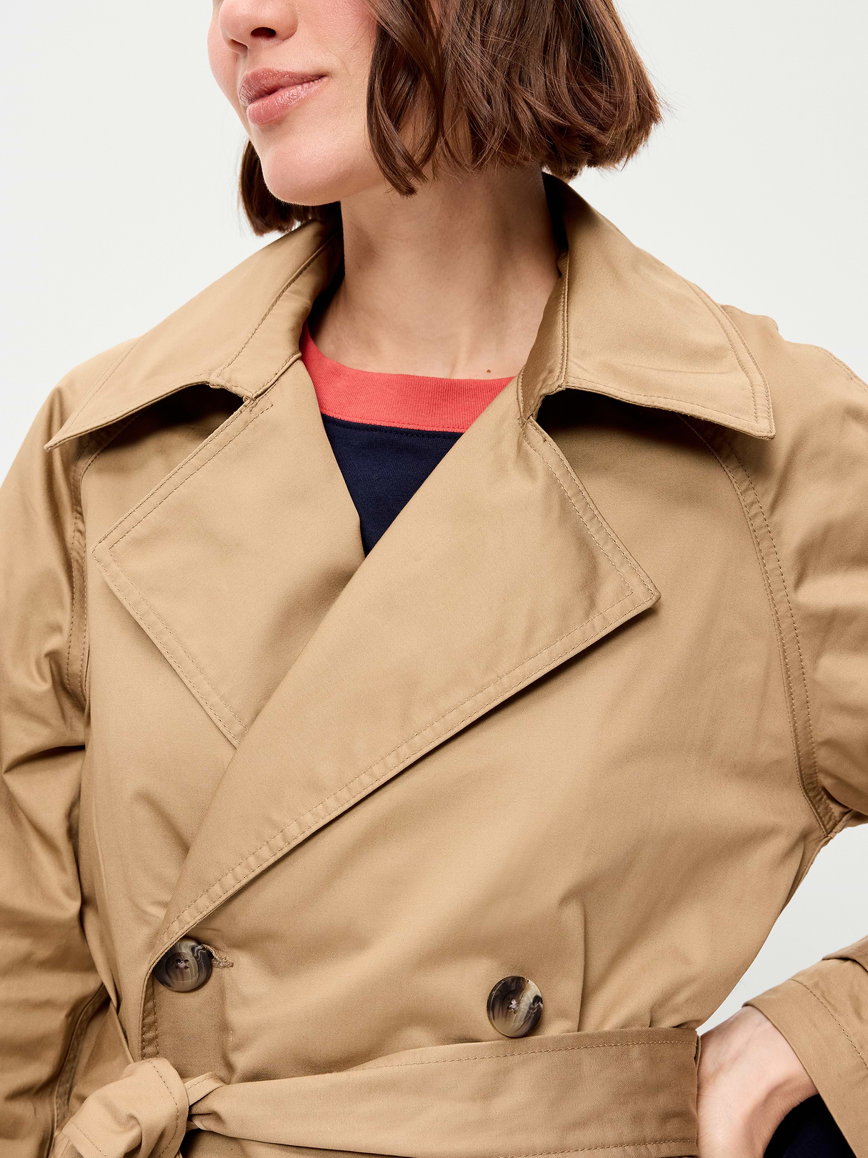 Full-Length Trench Coat - Teakwood