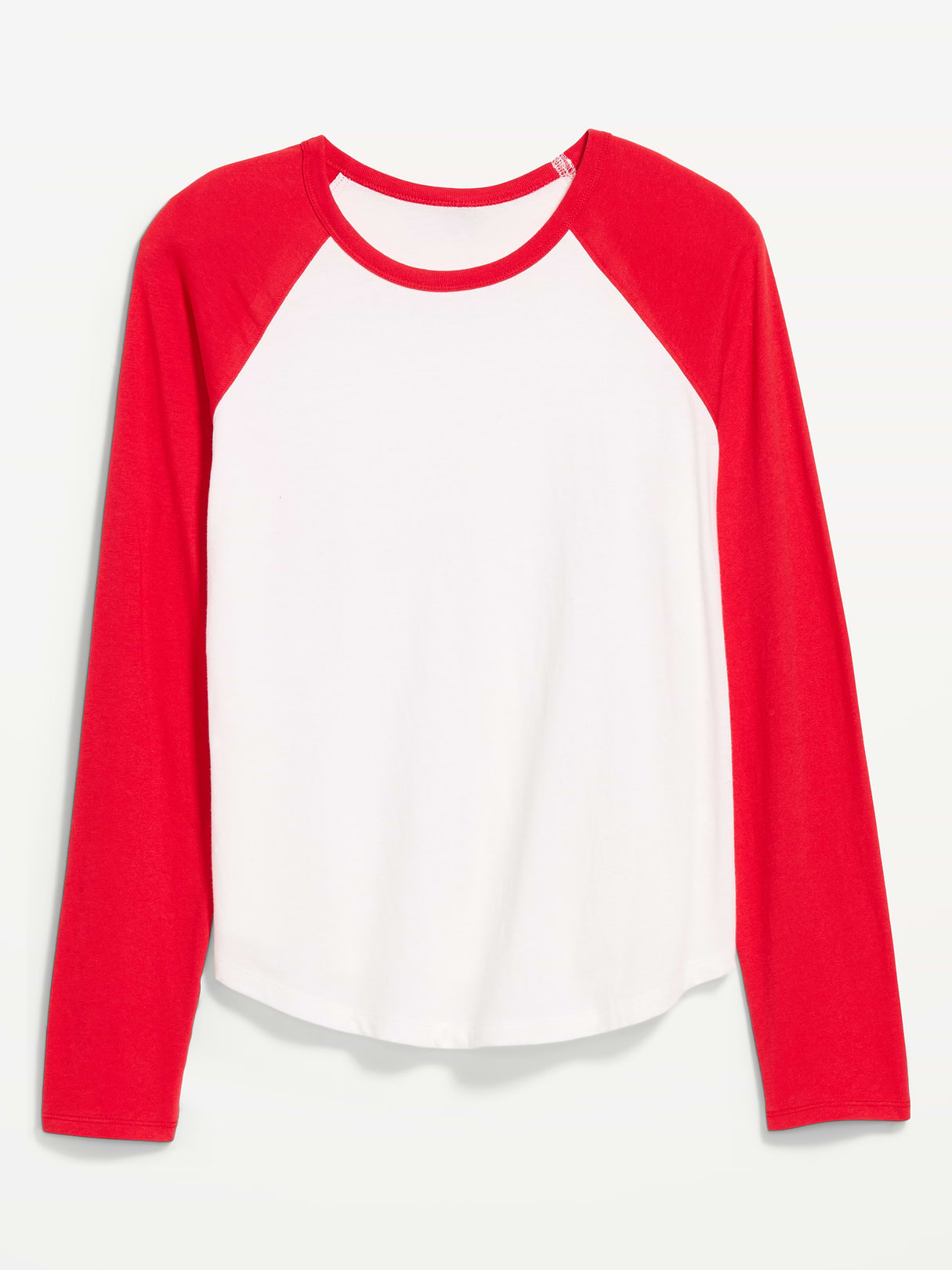 EveryWear Long-Sleeve Raglan Baseball T-Shirt - Scotty Red