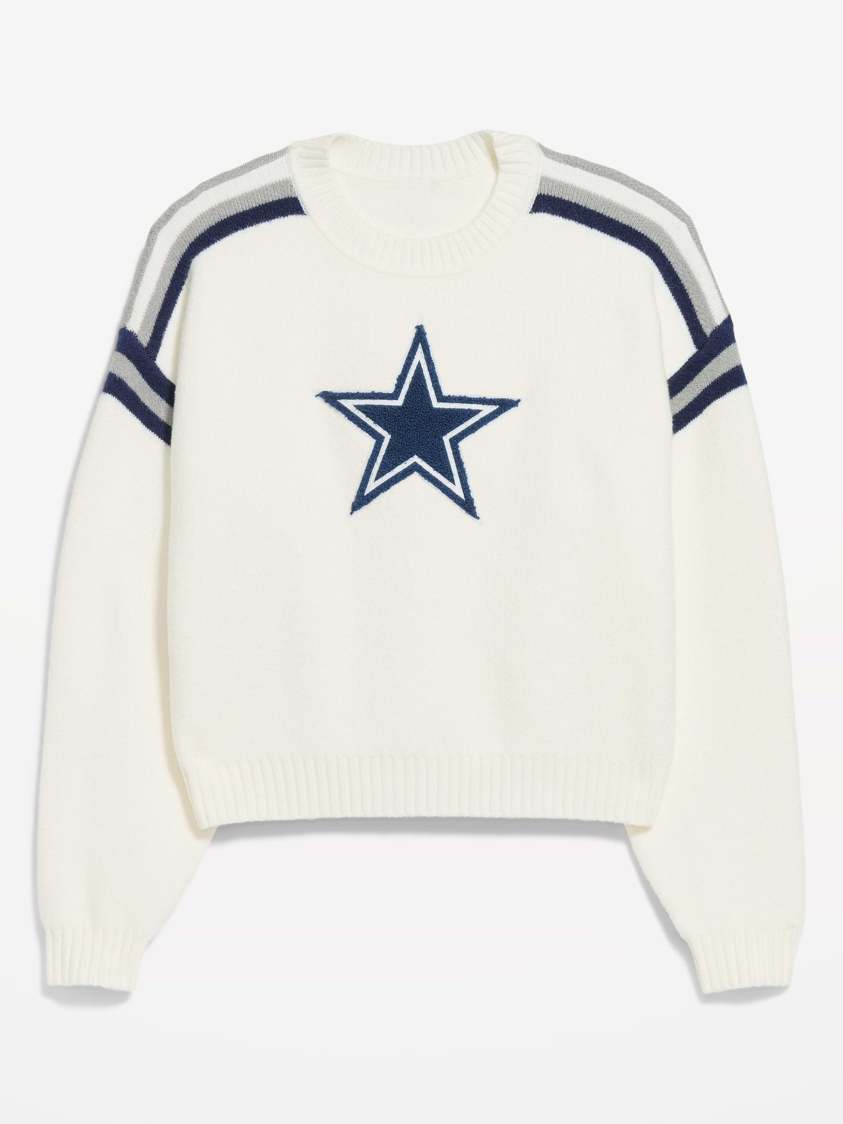 Buffalo Bills Cropped Sweater for Women - Dallas Cowboys