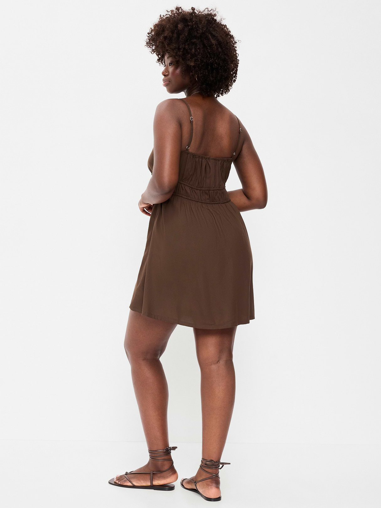 Sleeveless Trousseau Mini Dress - Earthen