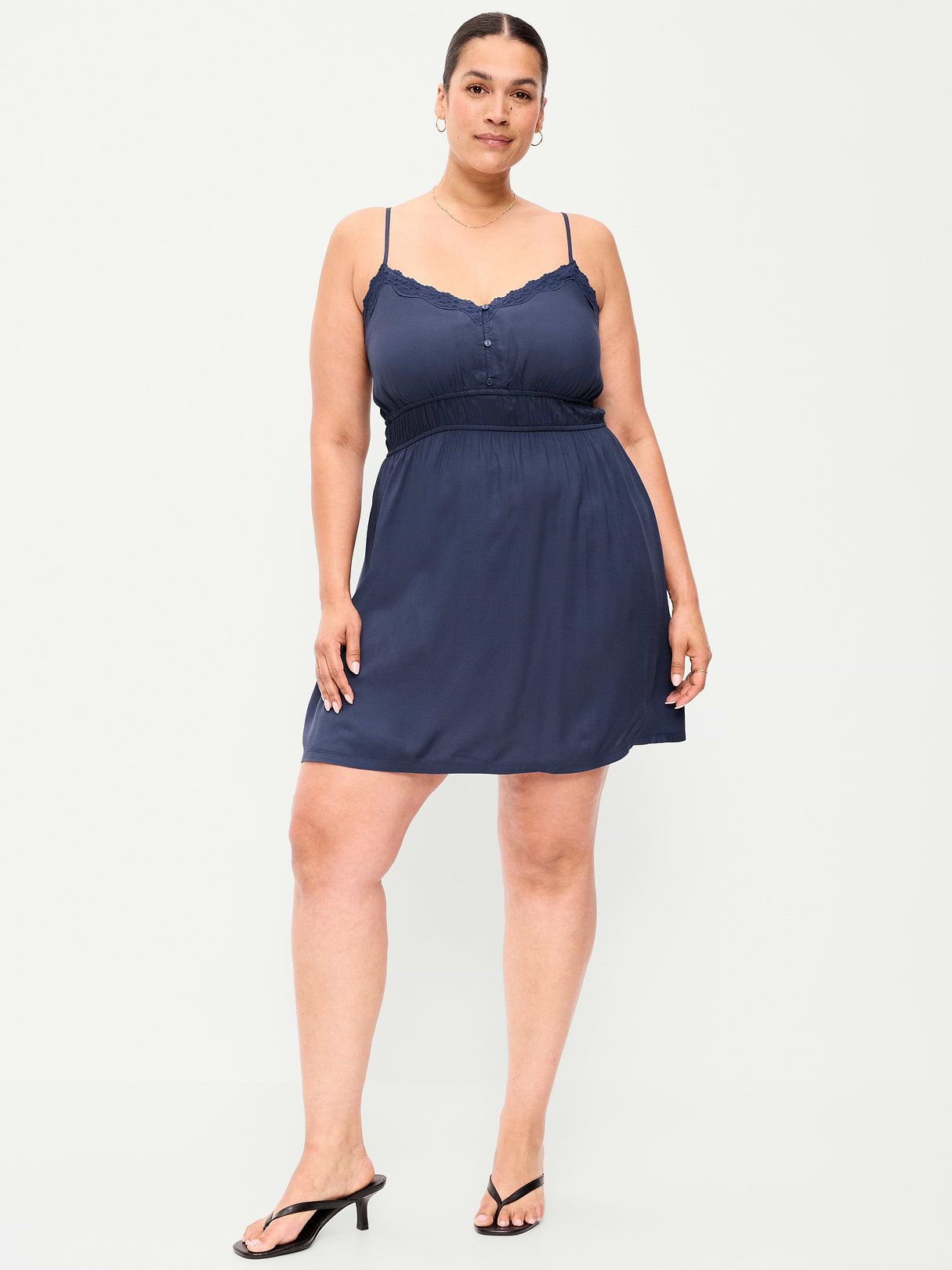 Sleeveless Trousseau Mini Dress - Volcanic Glass