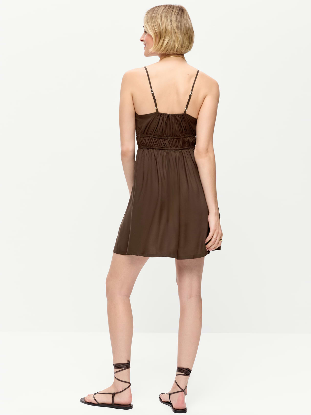 Sleeveless Trousseau Mini Dress - Earthen