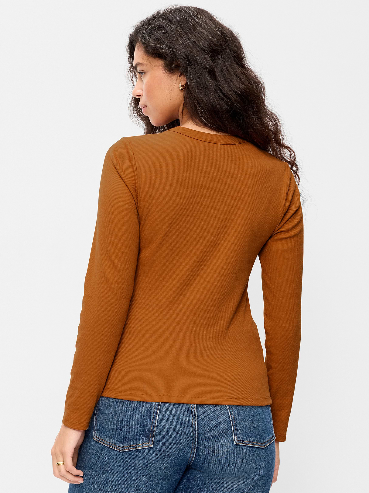 Snug Long-Sleeve Striped Ribbed T-Shirt - Spice of Life