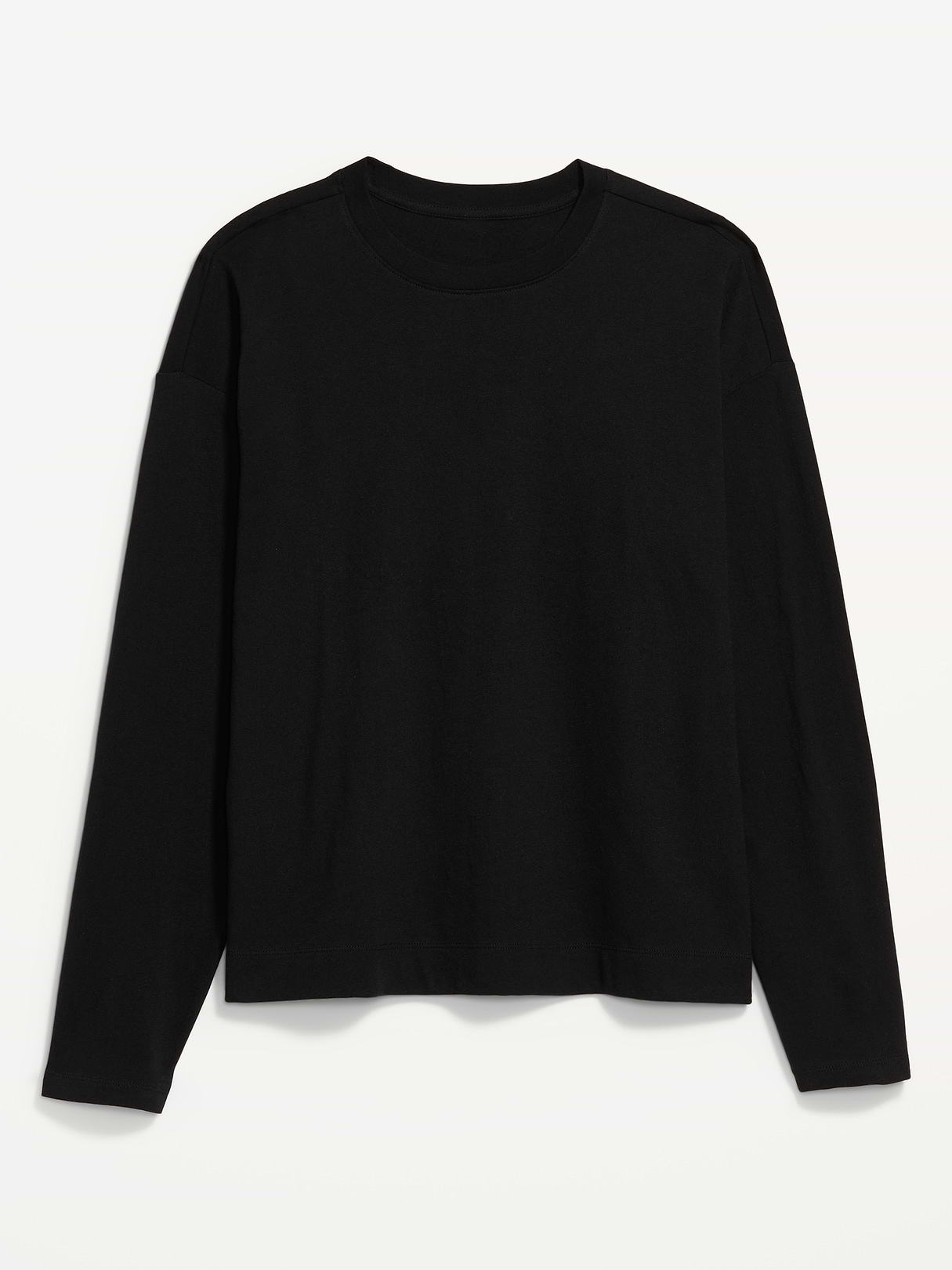Vintage Long-Sleeve Crew-Neck T-Shirt - Black Jack