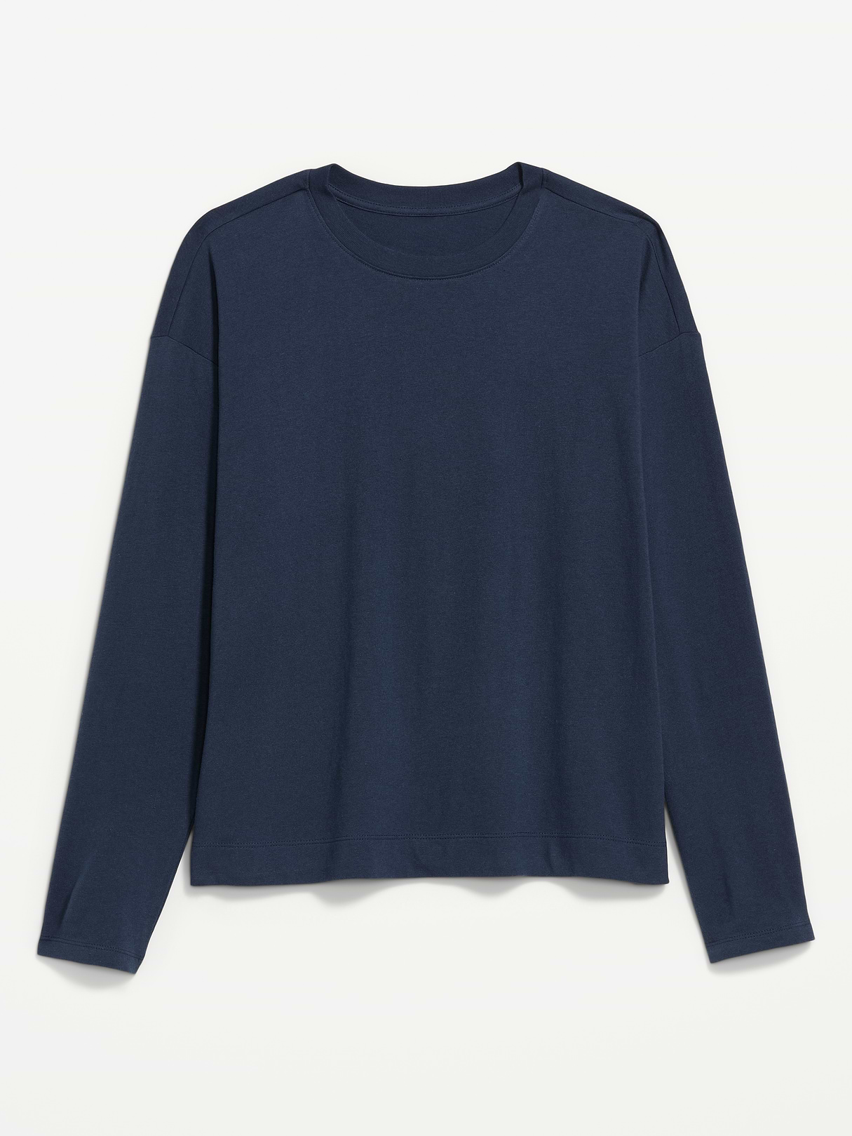 Vintage Long-Sleeve Crew-Neck T-Shirt - Gothic Blue