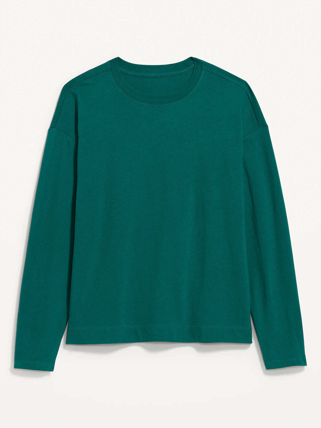 Vintage Long-Sleeve Crew-Neck T-Shirt - Deep Lagoon