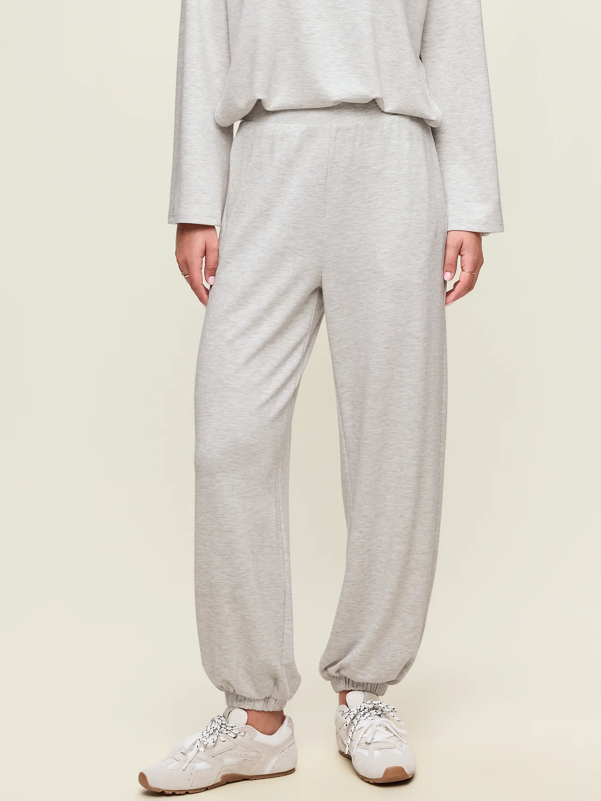 Oversized Bounce Lite Bubble Joggers - Light Gray Heather