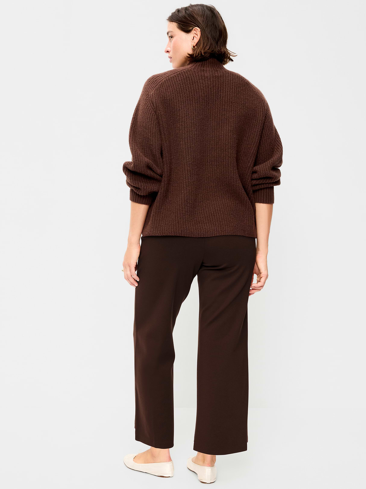 Extra High-Waisted Stevie Straight Pants - Earthen