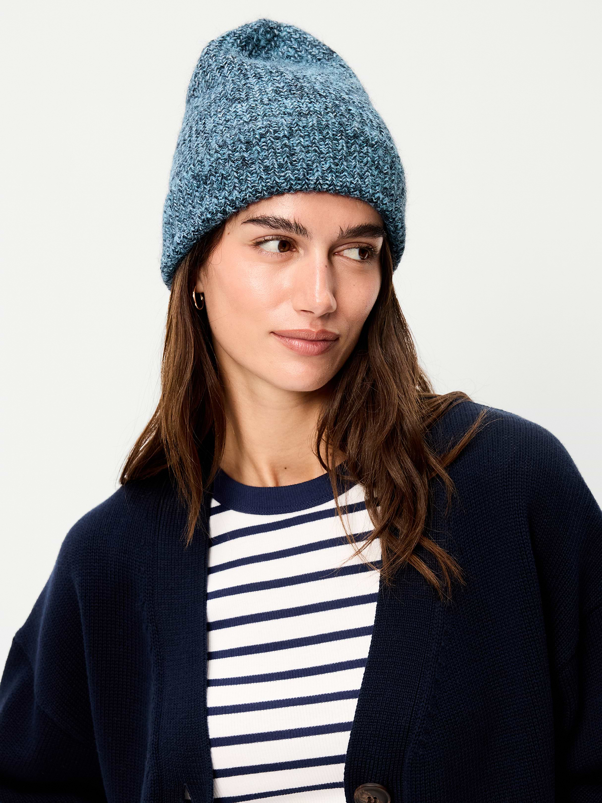 Ribbed Beanie for Women - Blue Wing Teal