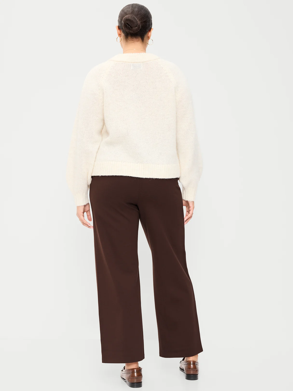Extra High-Waisted Stevie Straight Pants - Earthen