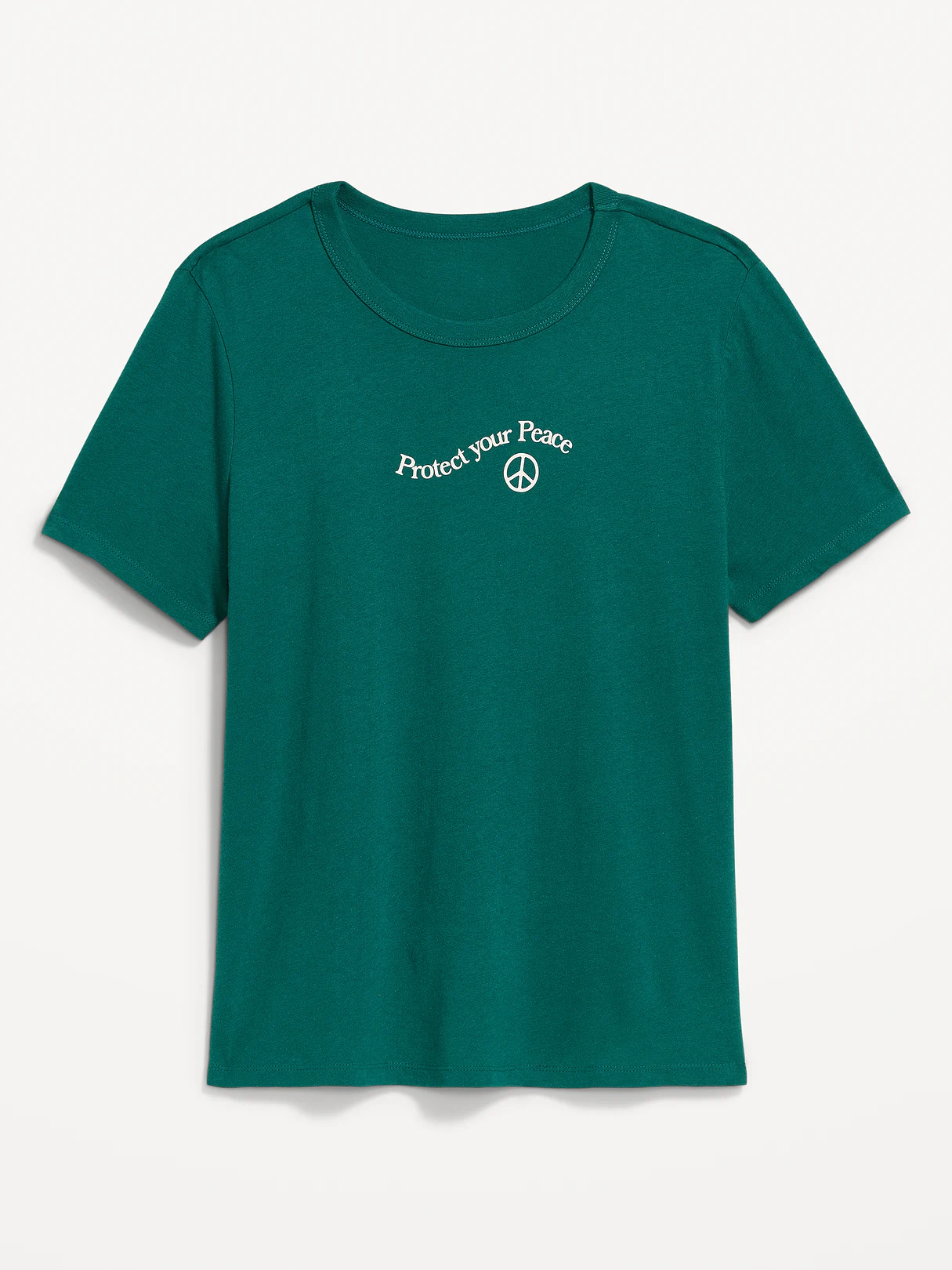 EveryWear Crew-Neck Graphic T-Shirt - Deep Lagoon