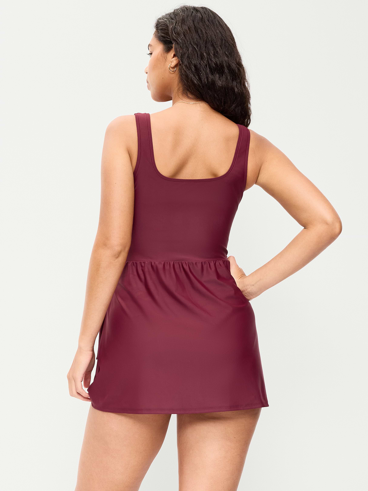 Pique Side-Tie Swim Dress - Wasting Tasting