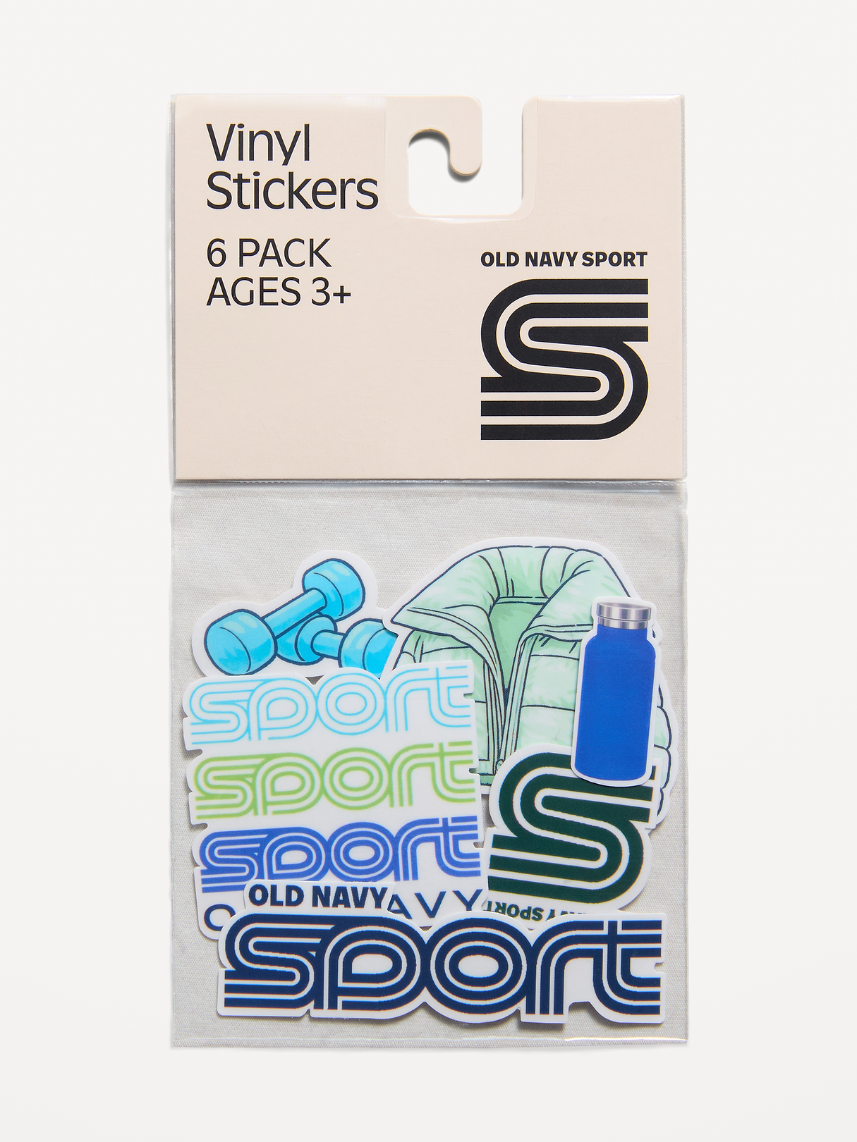 Old Navy Sport Vinyl Stickers 6-Pack - Sports