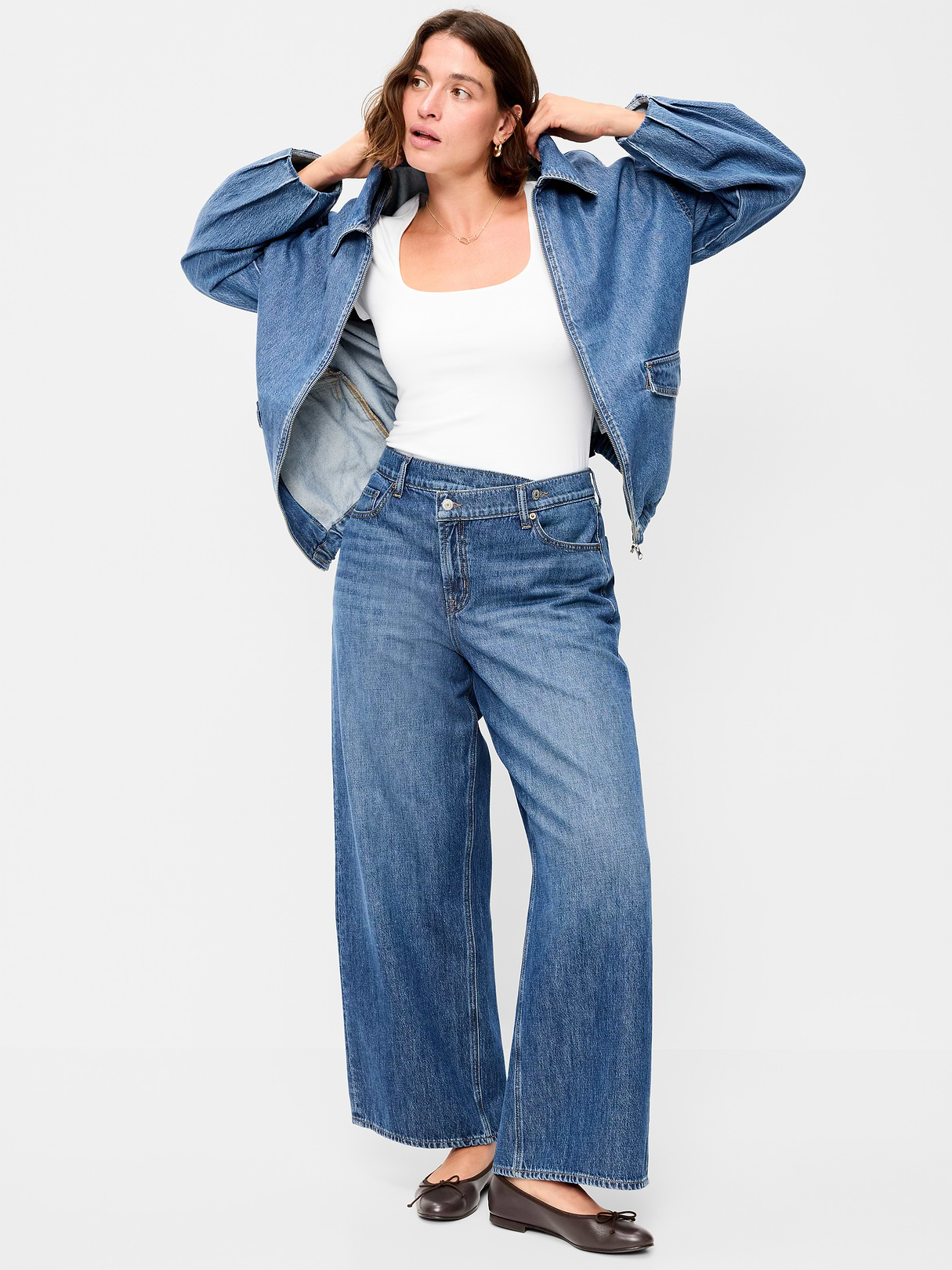 High-Waisted Baggy Wide-Leg Jeans - Bekkah