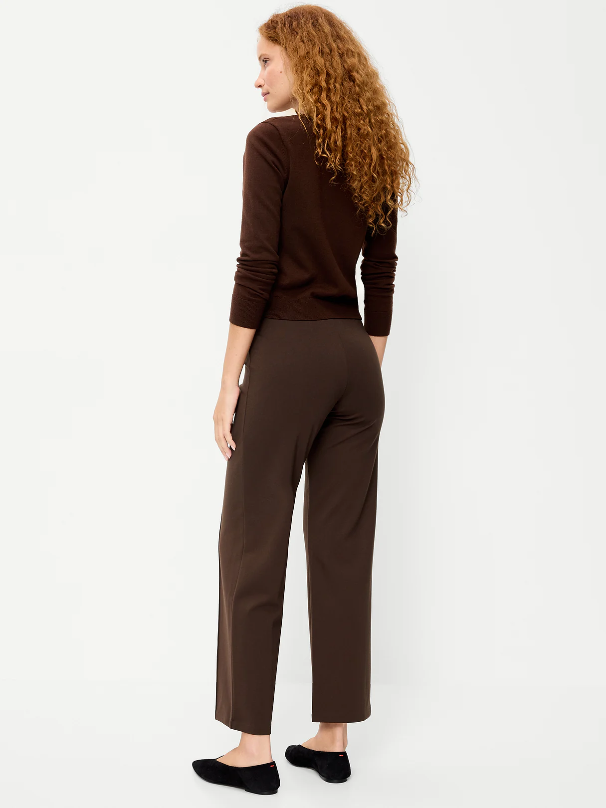 Extra High-Waisted Stevie Straight Pants - Earthen