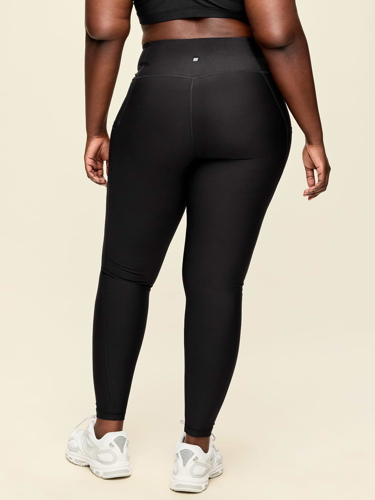 High-Waisted PowerSoft Full-Length Pocket Leggings - Black Jack (751138212)