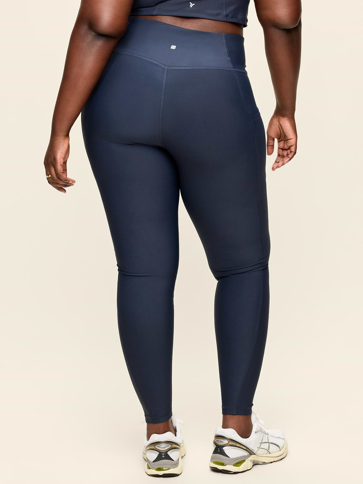 High-Waisted PowerSoft Full-Length Pocket Leggings - Dusk Navy (751138202)