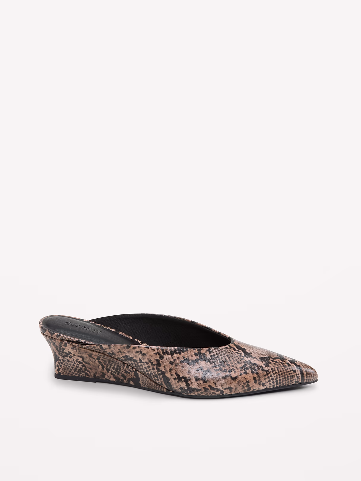 Pointed-Toe Mules for Women - Snake