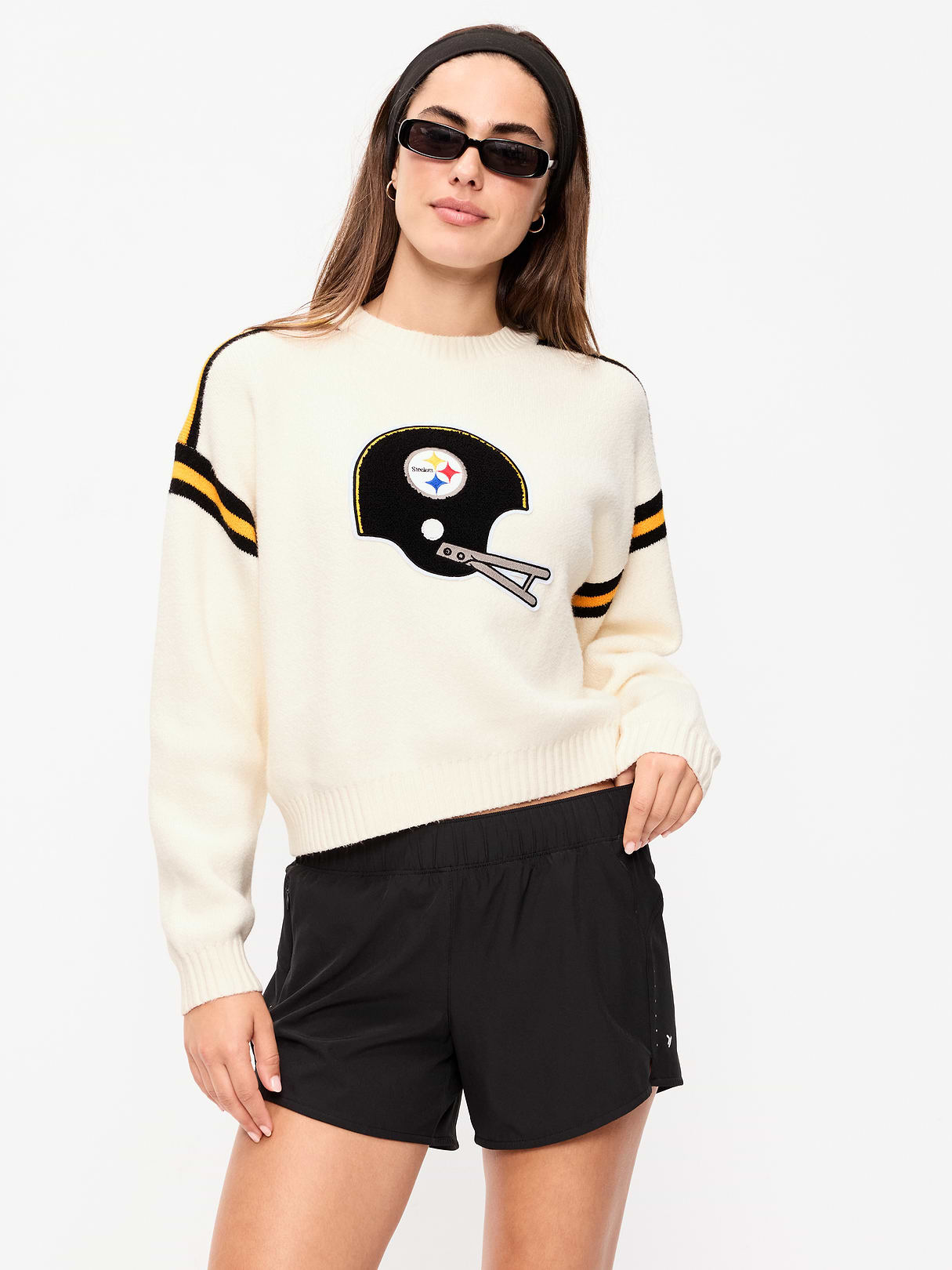 Buffalo Bills Cropped Sweater for Women - Pittsburgh Steelers