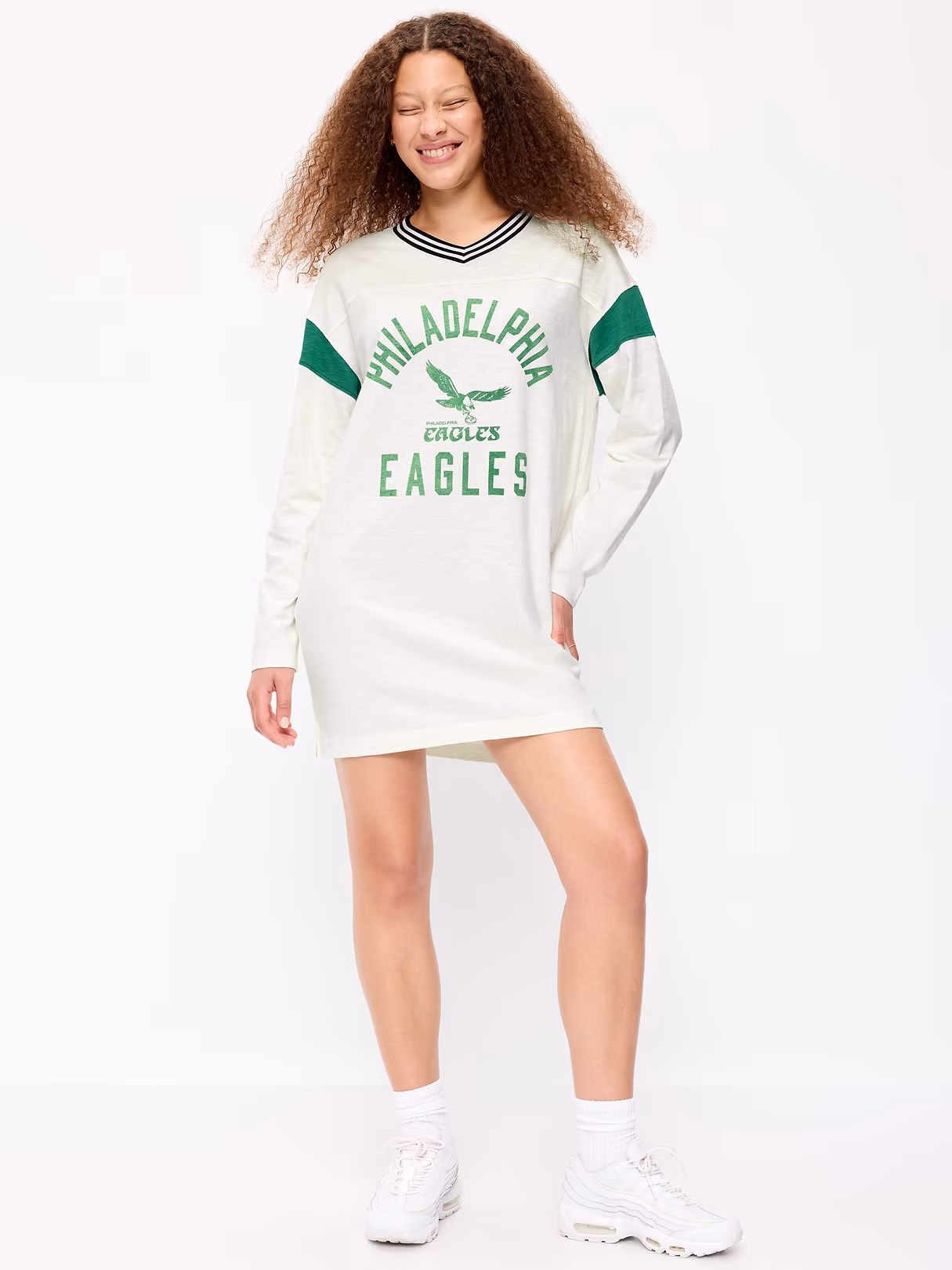 Buffalo Bills Oversized Mini Football Dress for Women - Philadelphia Eagles