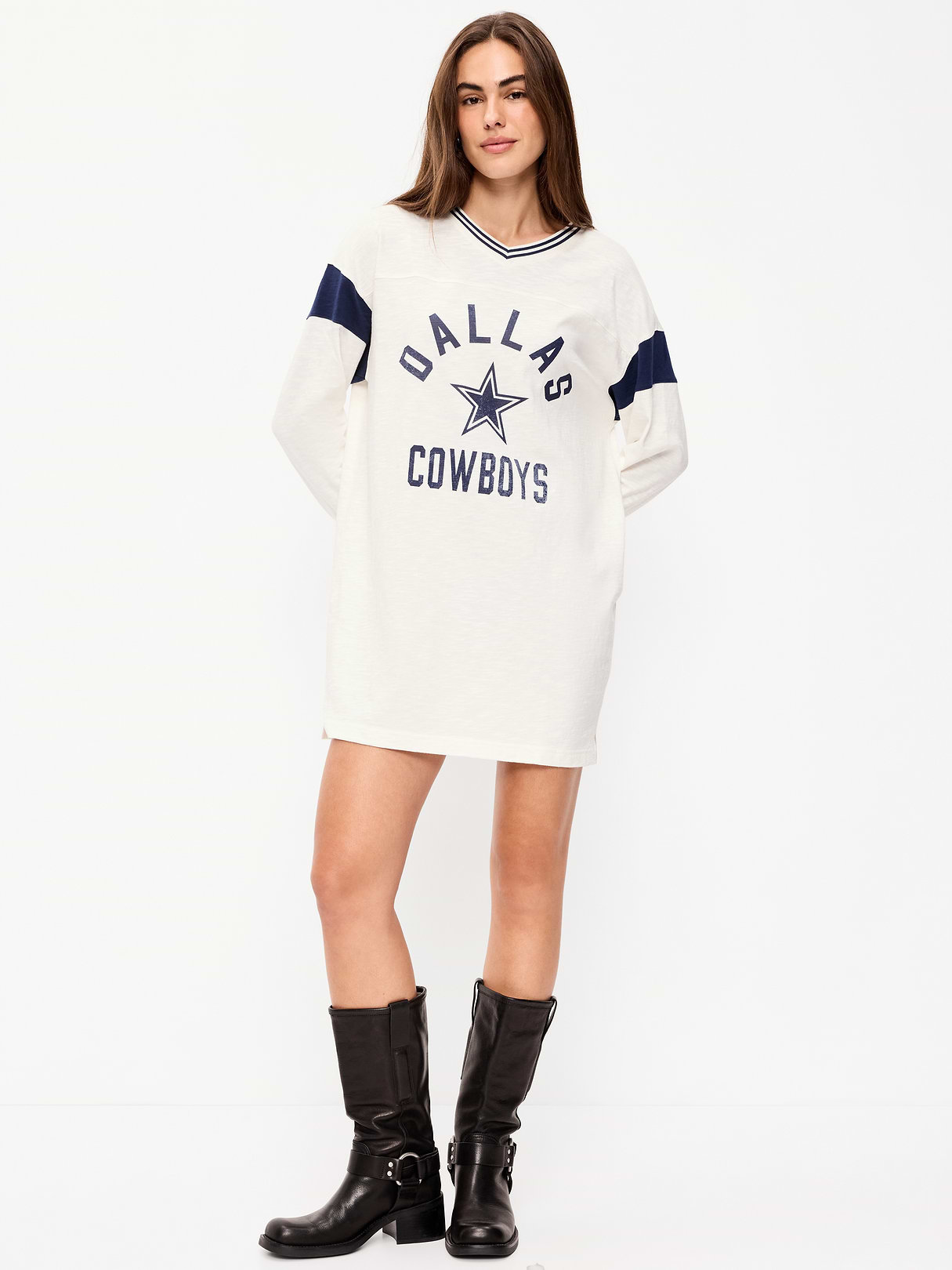Buffalo Bills Oversized Mini Football Dress for Women - Dallas Cowboys