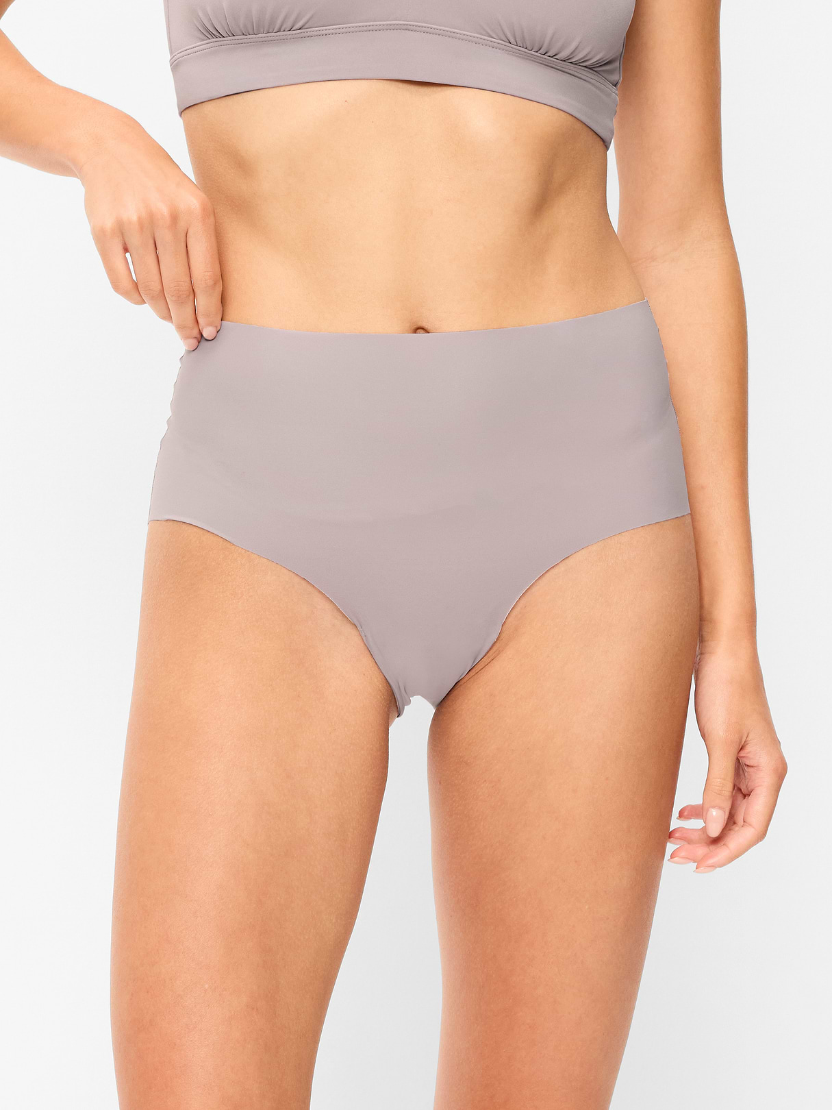 High-Waisted No-Show Brief Underwear 6-Pack - Blush