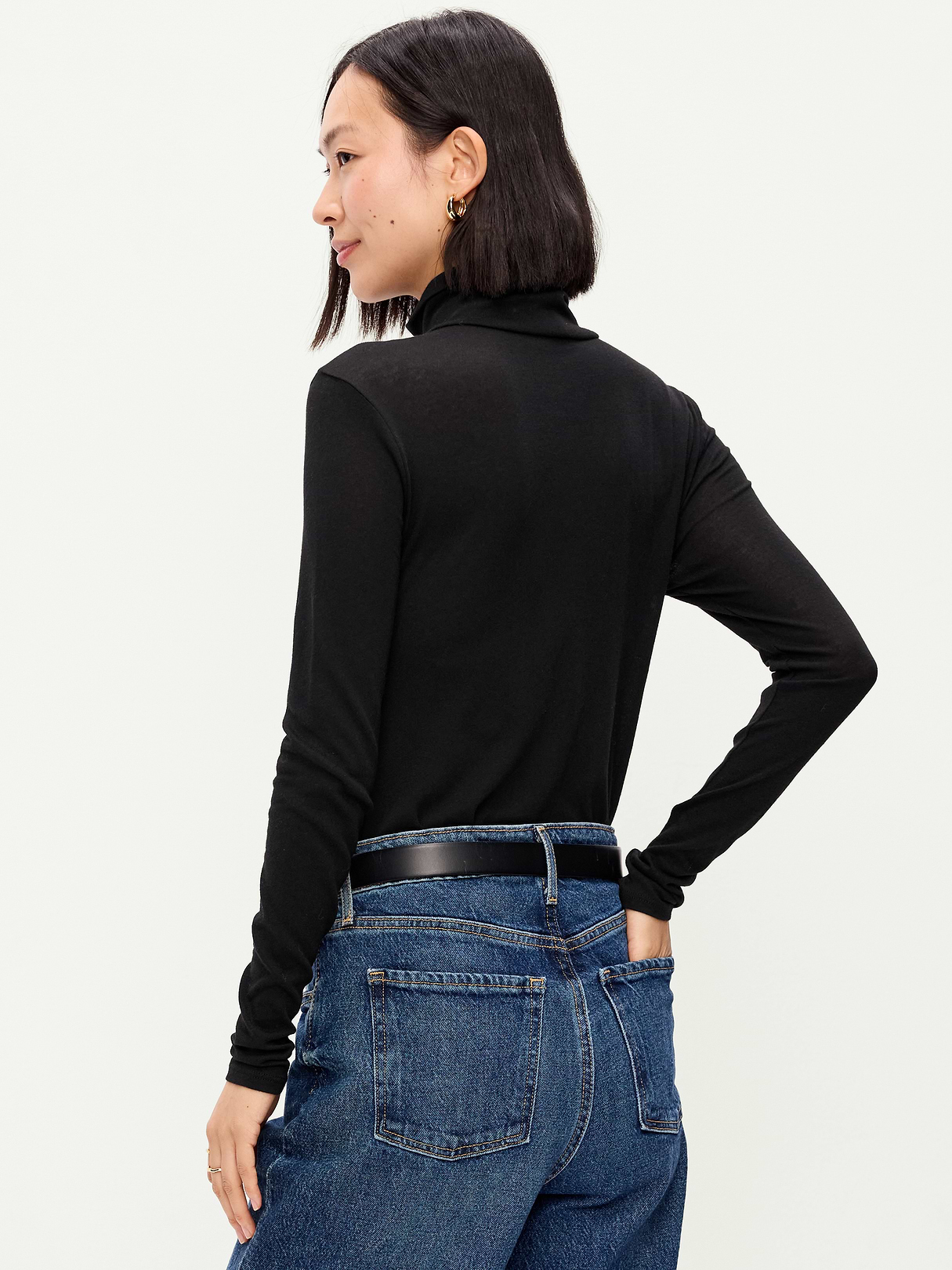 Slim-Fit Turtleneck - Black Jack