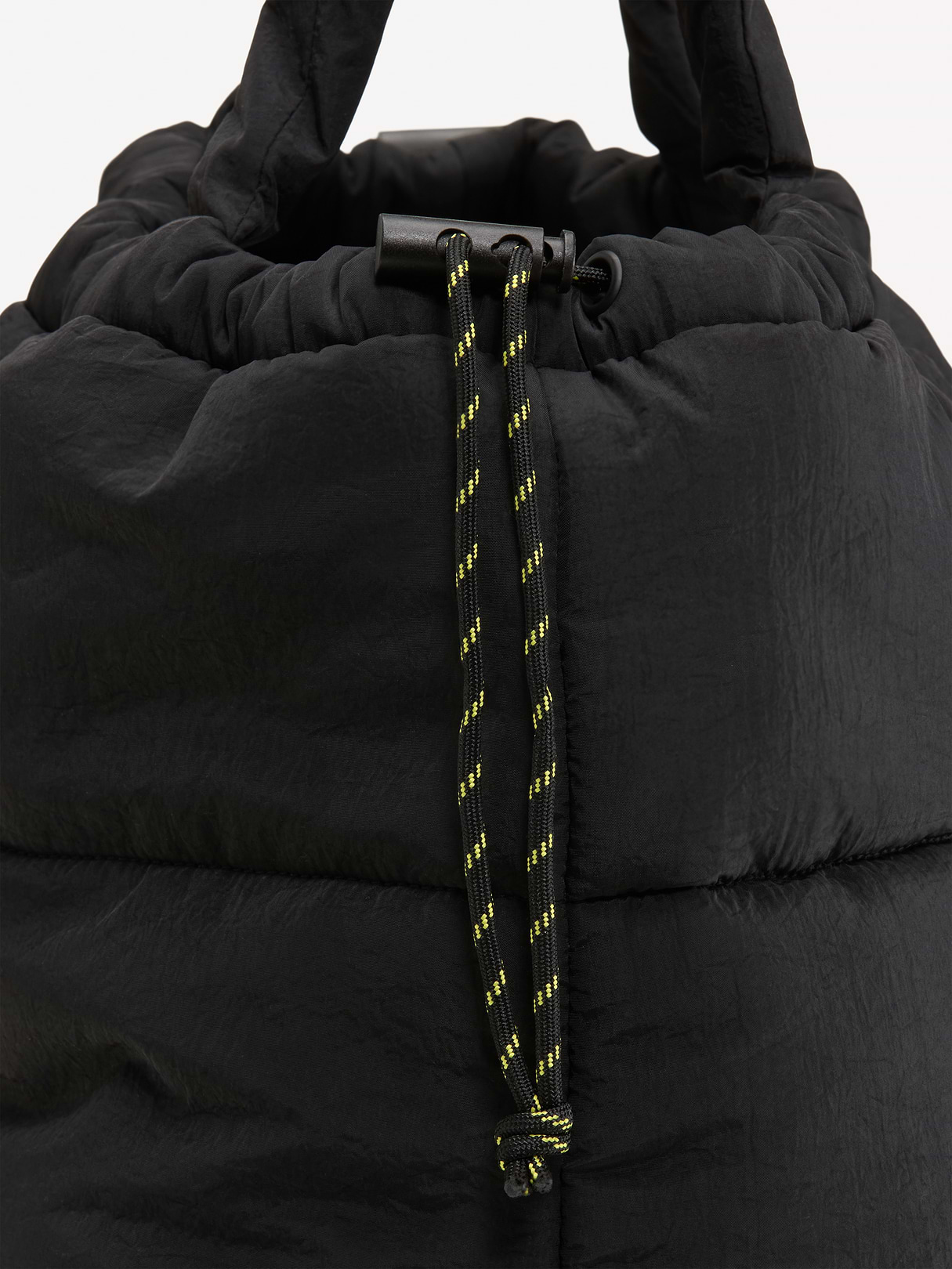 Active Puffer Cinched Tote - Black Jack