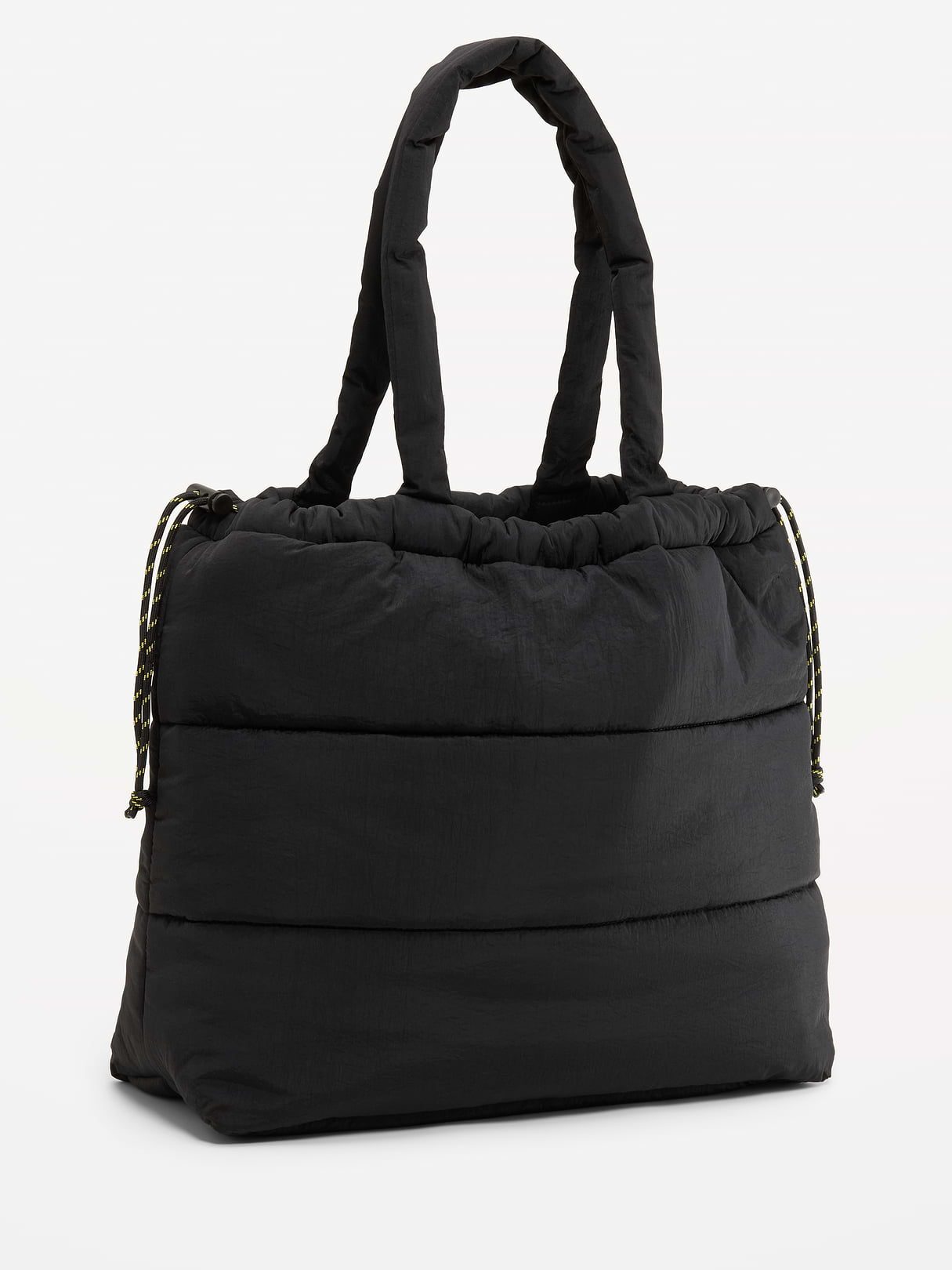 Active Puffer Cinched Tote - Black Jack