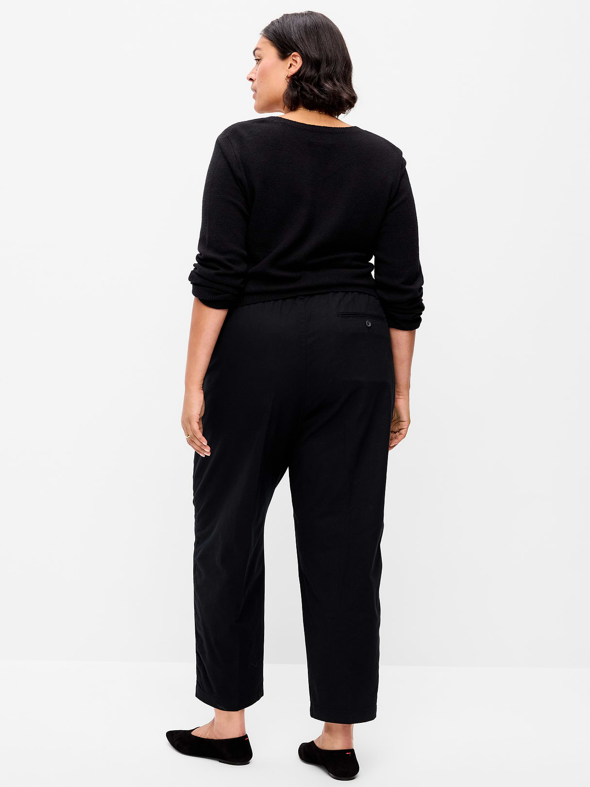 High-Waisted OGC Chino Tapered Straight Pants - Black Jack