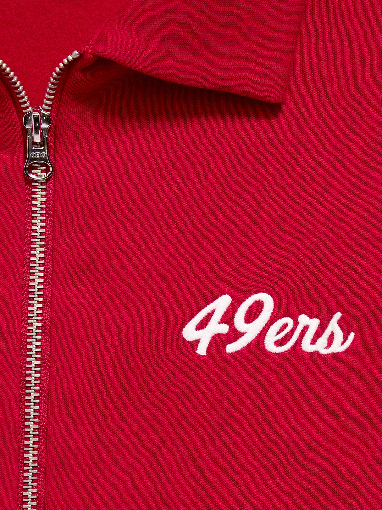Buffalo Bills Oversized Fleece Bomber Jacket for Women - San Francisco 49ers