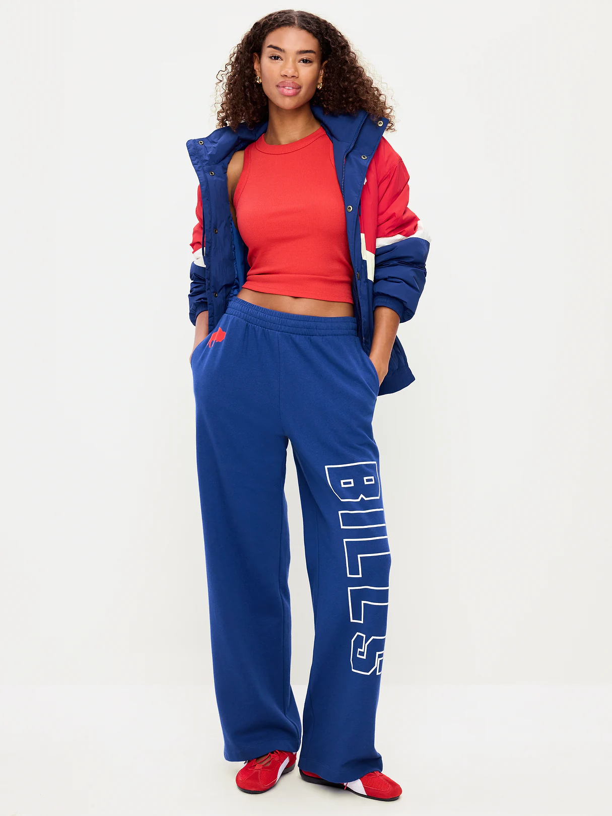 Buffalo Bills High-Waisted SoComfy Wide-Leg Sweatpants for Women - Buffalo Bills