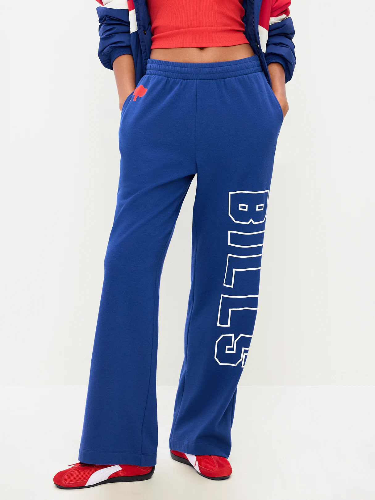 Buffalo Bills High-Waisted SoComfy Wide-Leg Sweatpants for Women - Buffalo Bills