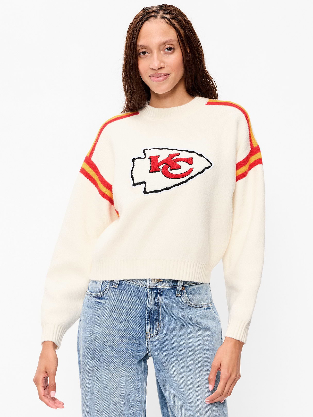Buffalo Bills Cropped Sweater for Women - Kansas City Chiefs