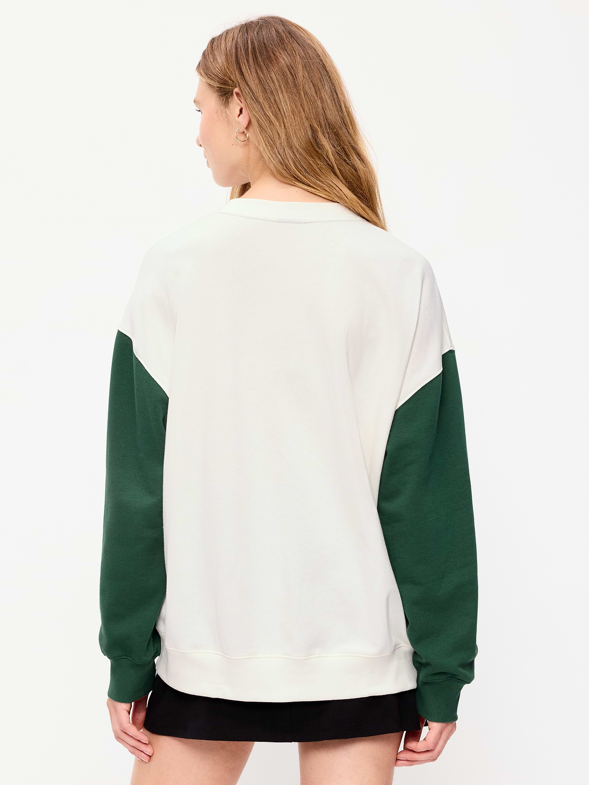 Buffalo Bills Oversized Fleece Sweatshirt for Women - Green Bay Packers