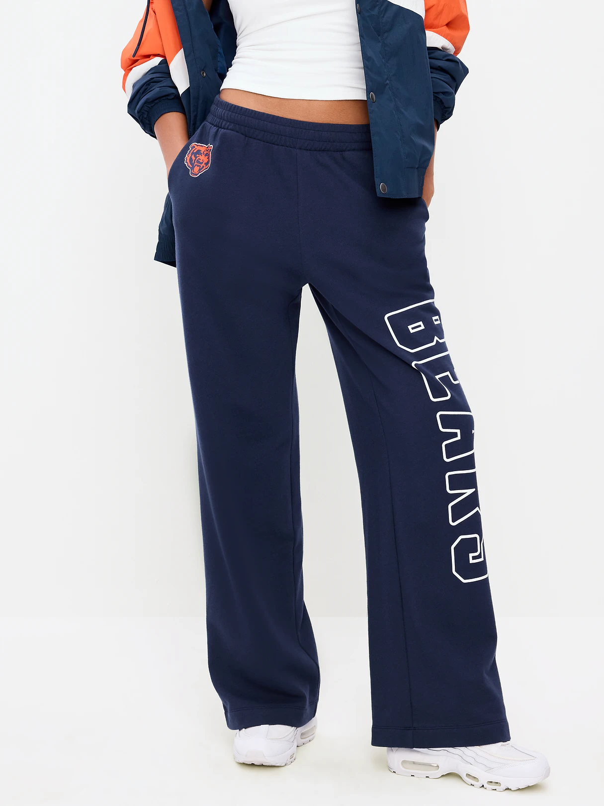 Buffalo Bills High-Waisted SoComfy Wide-Leg Sweatpants for Women - Chicago Bears