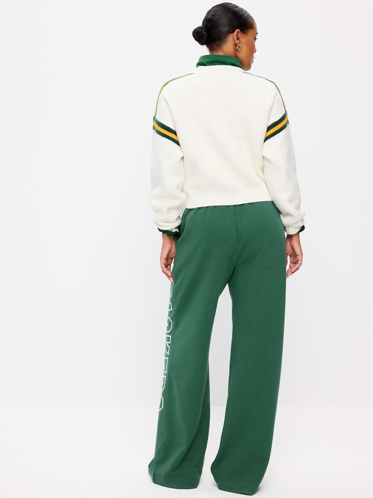 Buffalo Bills High-Waisted SoComfy Wide-Leg Sweatpants for Women - Green Bay Packers