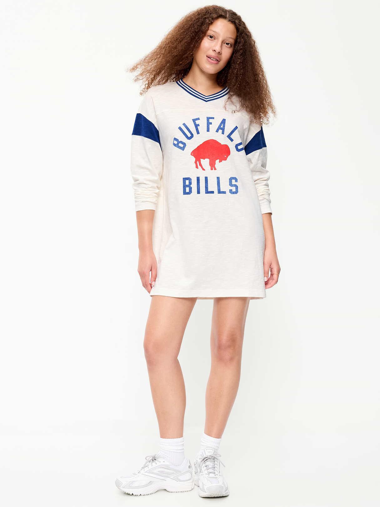 Buffalo Bills Oversized Mini Football Dress for Women - Buffalo Bills