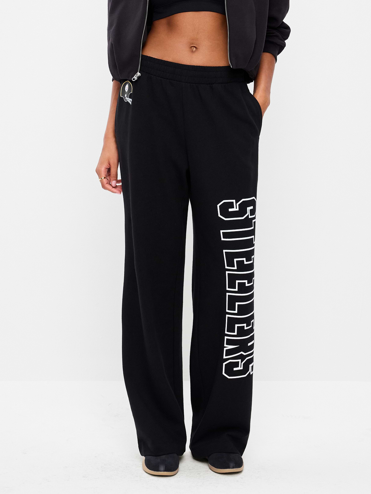 Buffalo Bills High-Waisted SoComfy Wide-Leg Sweatpants for Women - Pittsburgh Steelers