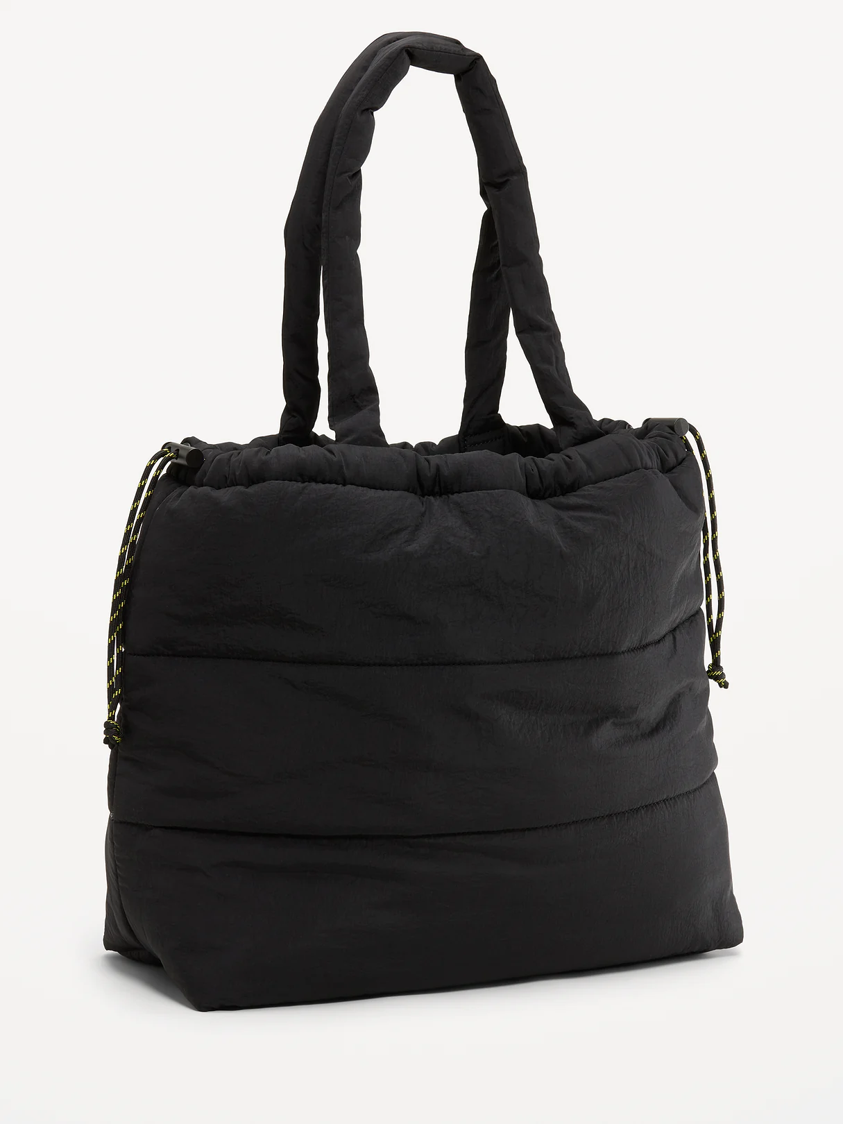 Active Puffer Cinched Tote - Black Jack