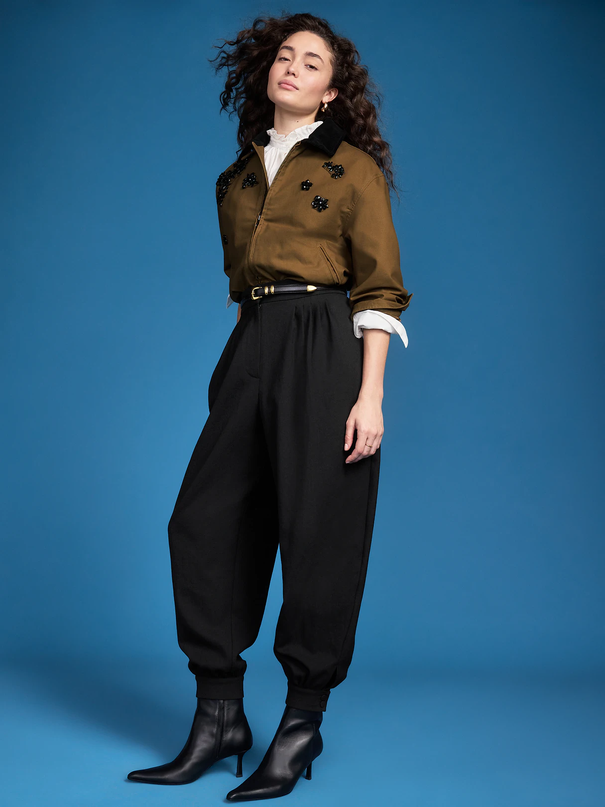 Old Navy x Altuzarra Extra High-Waisted Balloon Trouser Pants - Black Jack