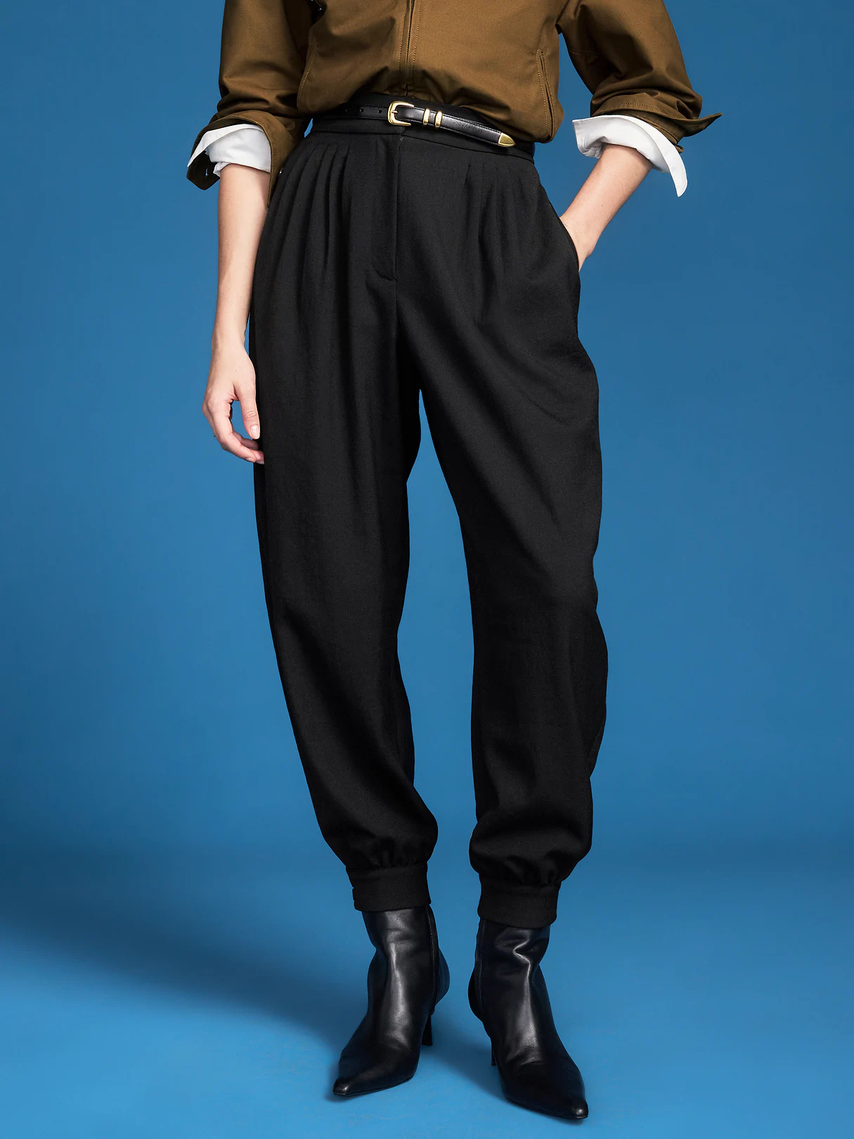 Old Navy x Altuzarra Extra High-Waisted Balloon Trouser Pants - Black Jack