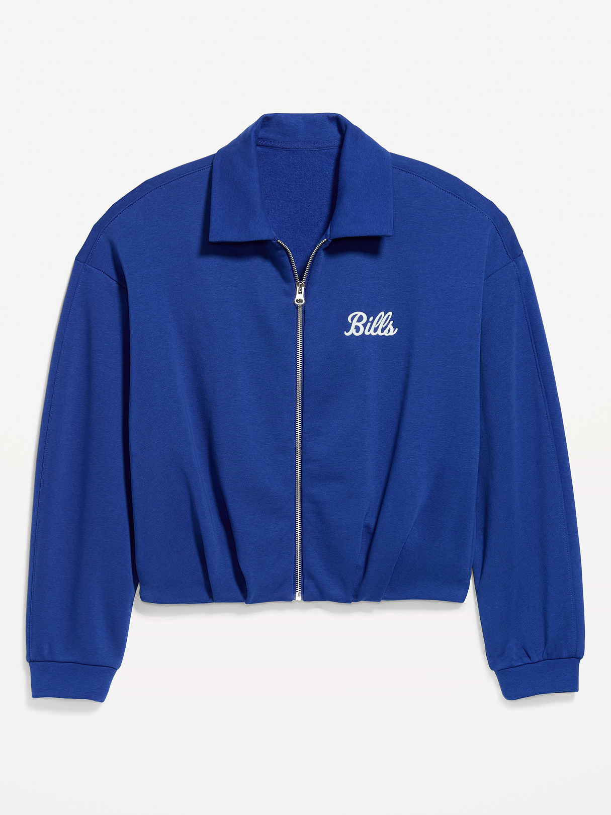 Buffalo Bills Oversized Fleece Bomber Jacket for Women - Buffalo Bills