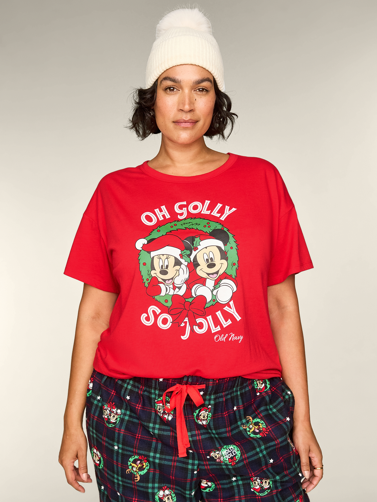 Old Navy x Disney Oversized Graphic T-Shirt for Women - Disney Wreath