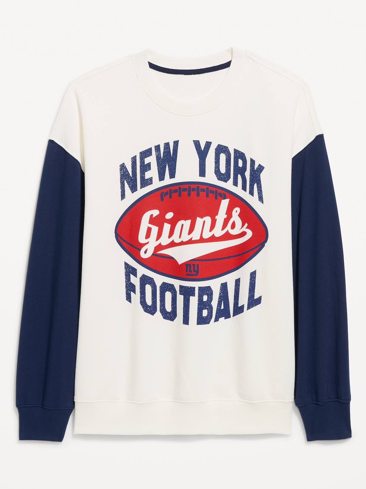 Buffalo Bills Oversized Fleece Sweatshirt for Women - New York Giants