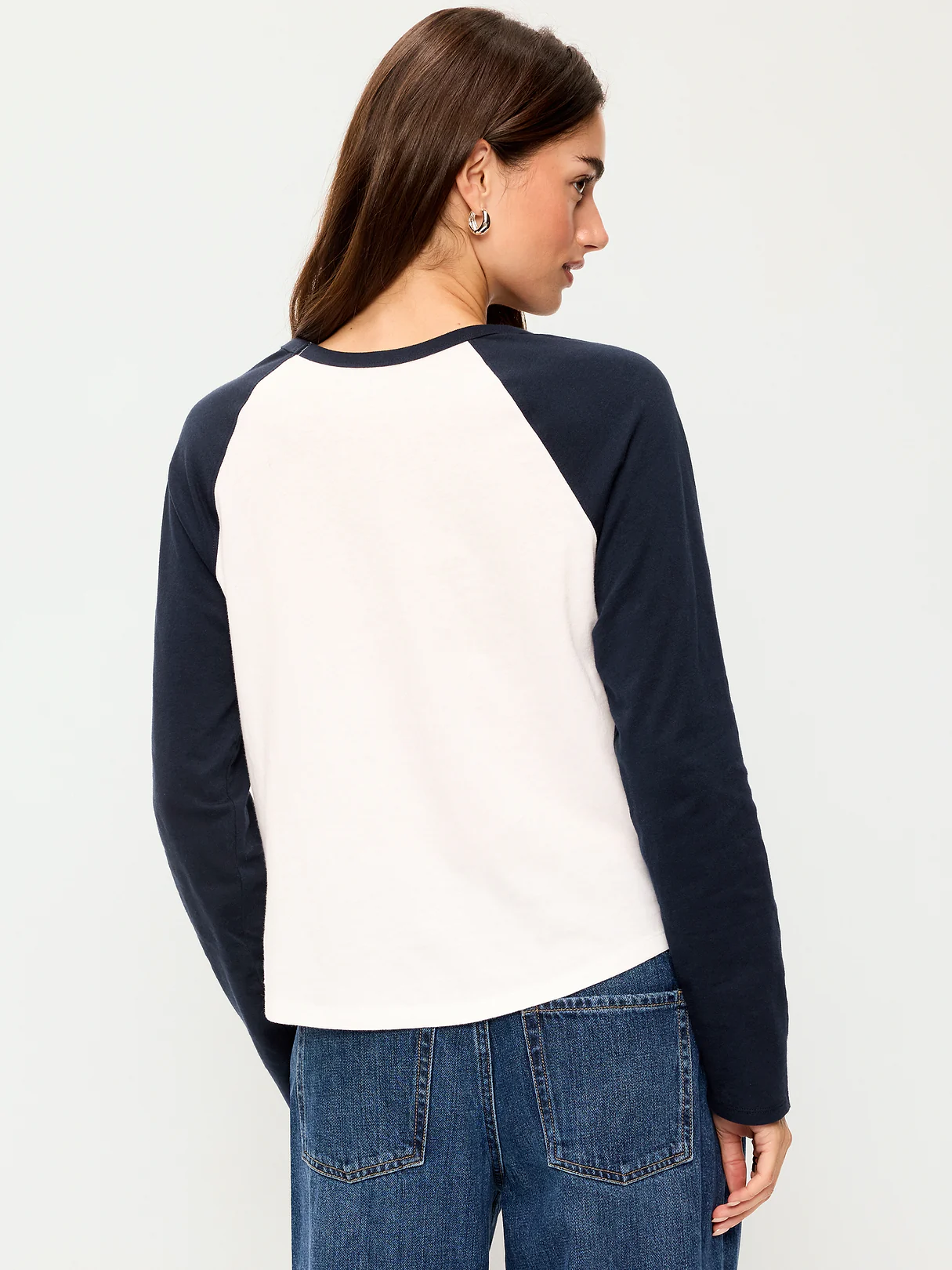 EveryWear Long-Sleeve Raglan Baseball T-Shirt - In the Navy