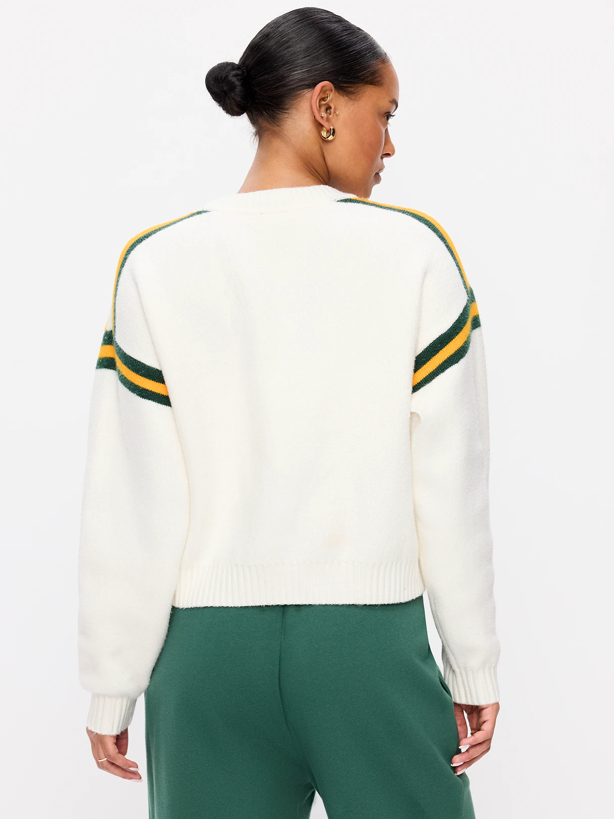 Buffalo Bills Cropped Sweater for Women - Green Bay Packers