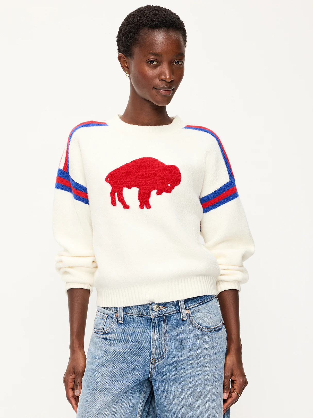 Buffalo Bills Cropped Sweater for Women - Buffalo Bills
