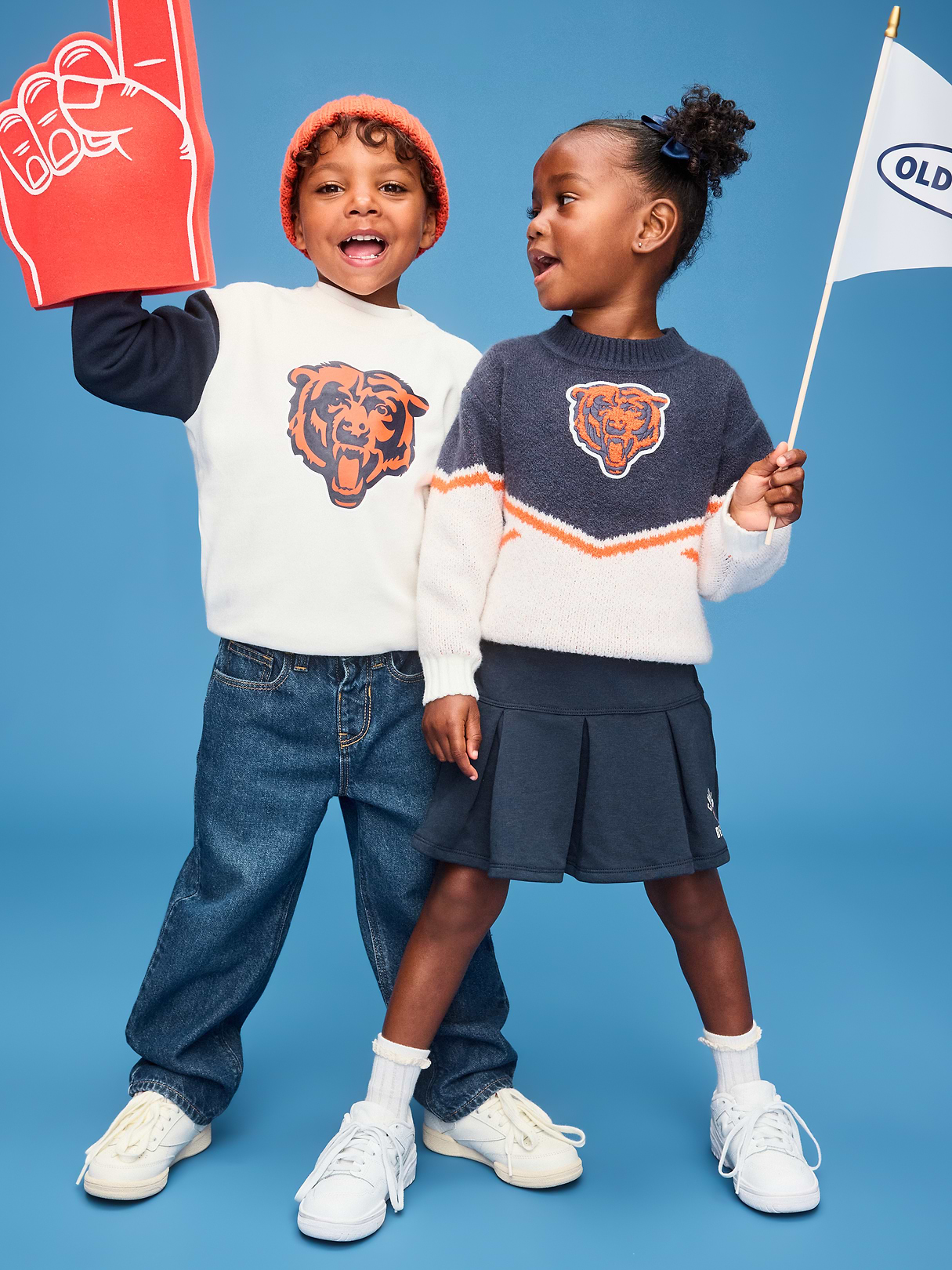 Buffalo Bills Oversized Fleece Bomber Jacket for Women - Chicago Bears