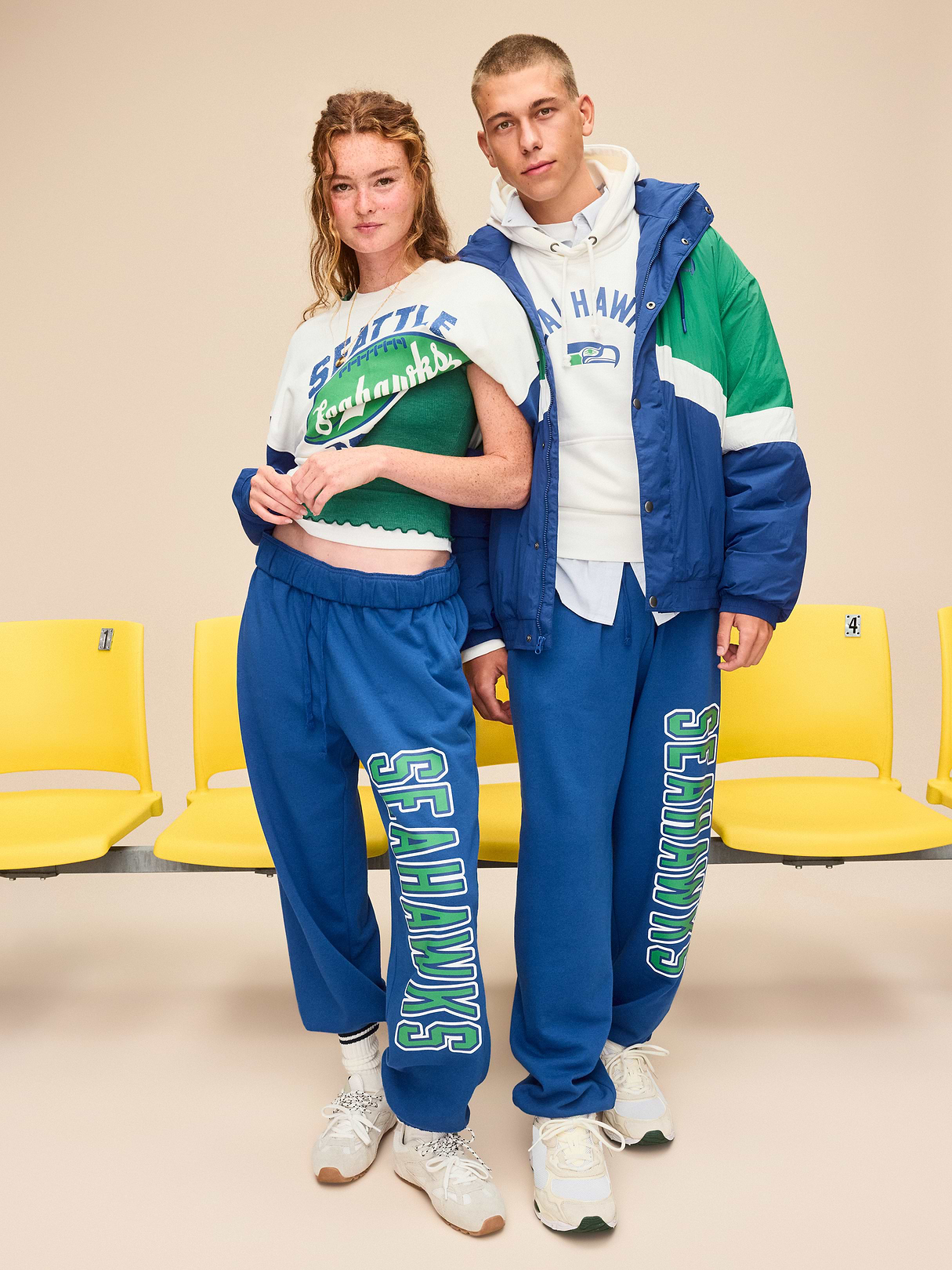 Buffalo Bills Cropped Sweater for Women - Seattle Seahawks